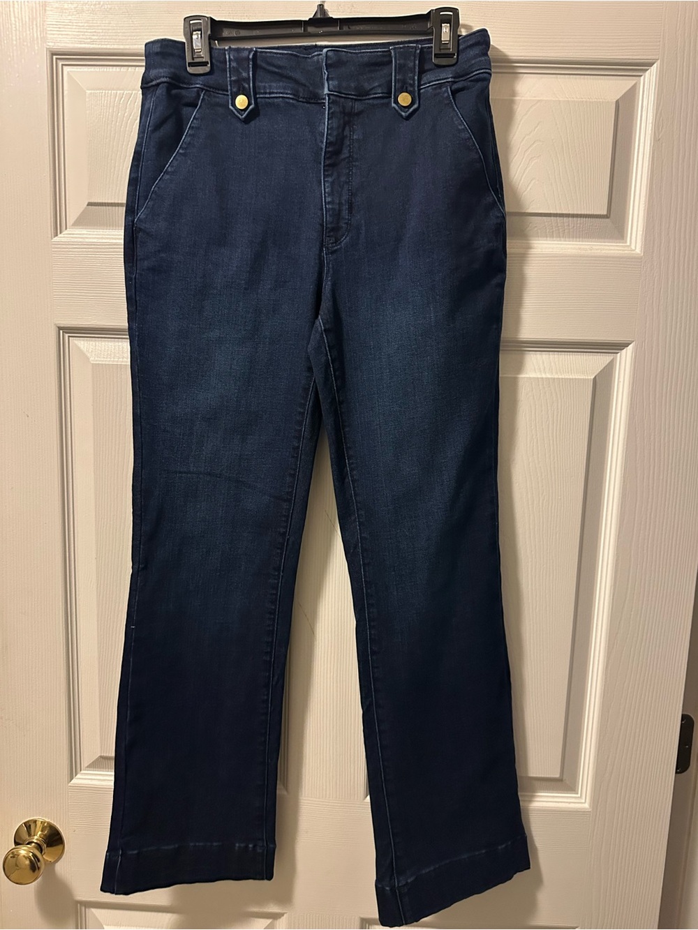 Women’s Croft & Barrow Dark Blue Denim Bootcut Jeans - Size 8